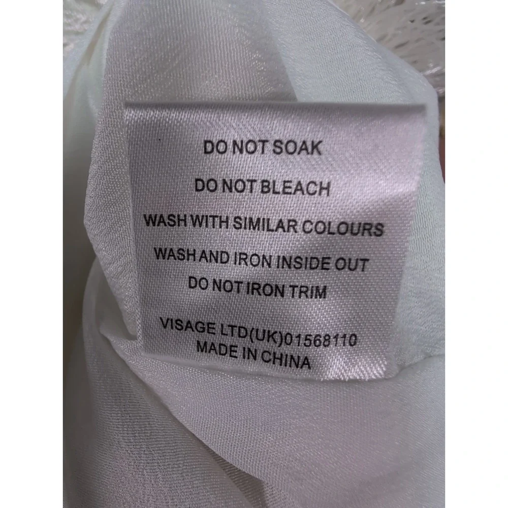 Women's FASHION UNION Off White Textured Skirt Size M NWT